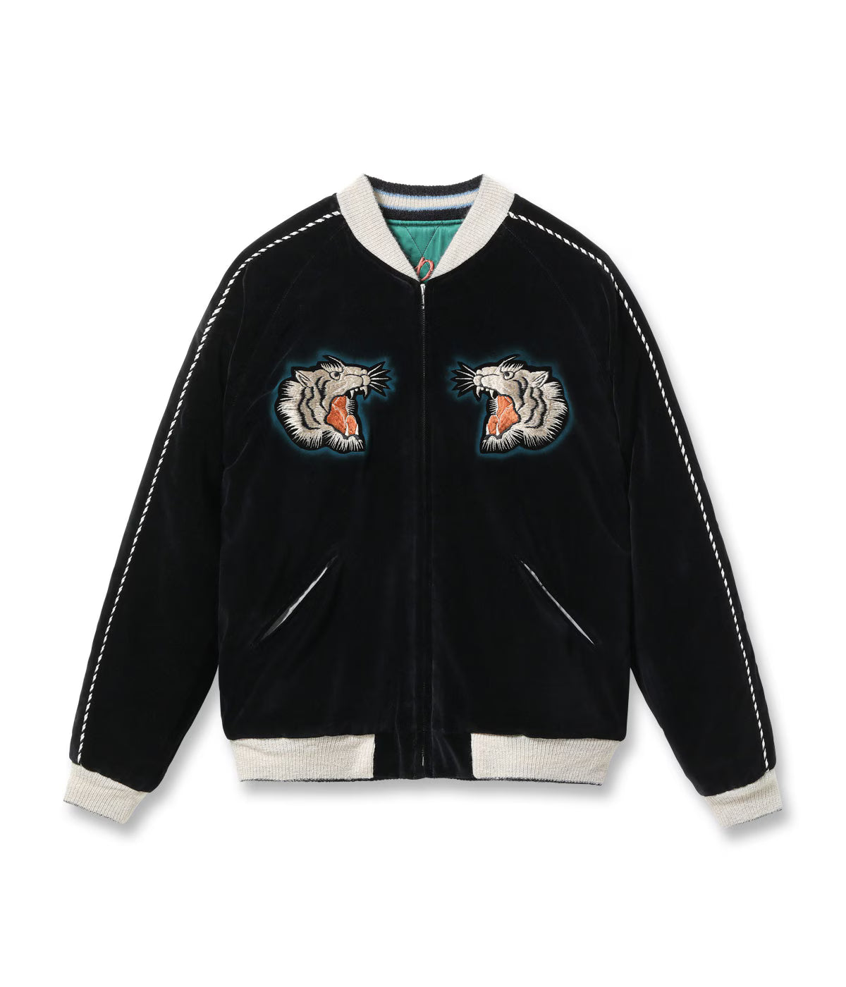 TAILOR TOYO Mid 1950s Style Velveteen × Acetate Quilted Souvenir