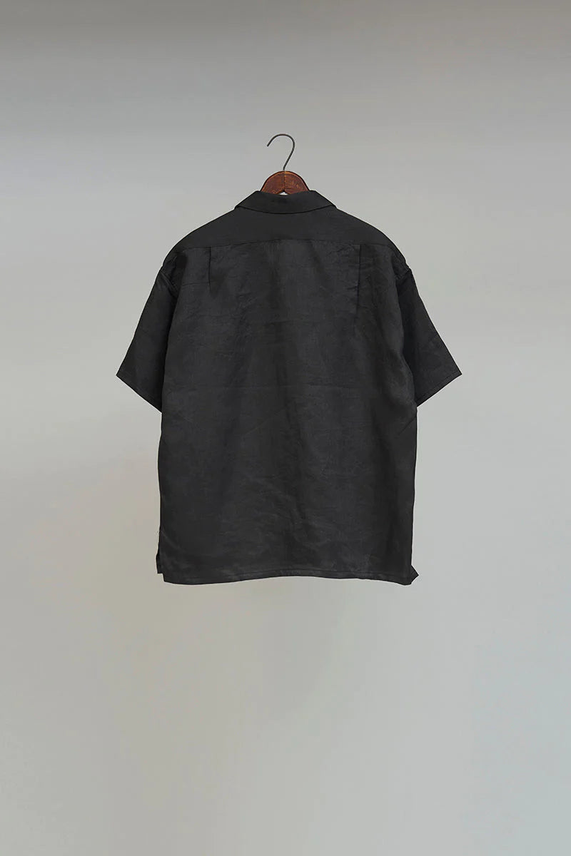 Nigel Cabourn Open Collar Shirt - Linen Twill / OPEN COLLAR SHIRT - LINEN TWILL 15% off
