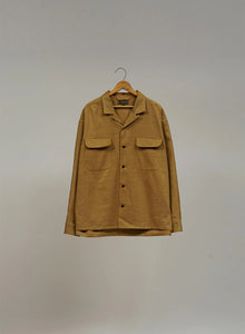 Nigel Cabourn Open Collar Shirt Linen Fleece