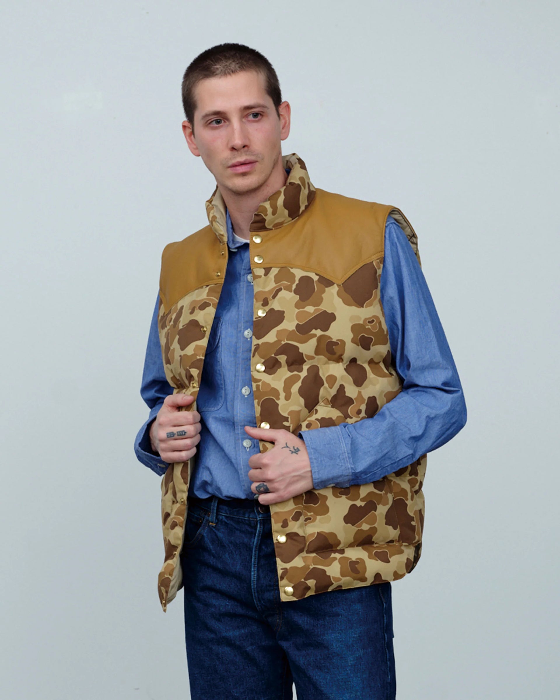 Rocky Mountain Hunter Camo Down Vest – Blue Works Vintage Clothing