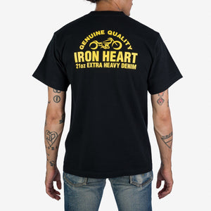 Iron Heart 7.5oz Printed Loopwheel Crew Neck T-Shirt