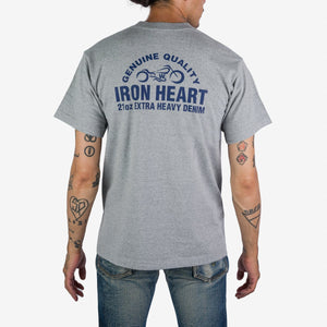 Iron Heart 7.5oz Printed Loopwheel Crew Neck T-Shirt