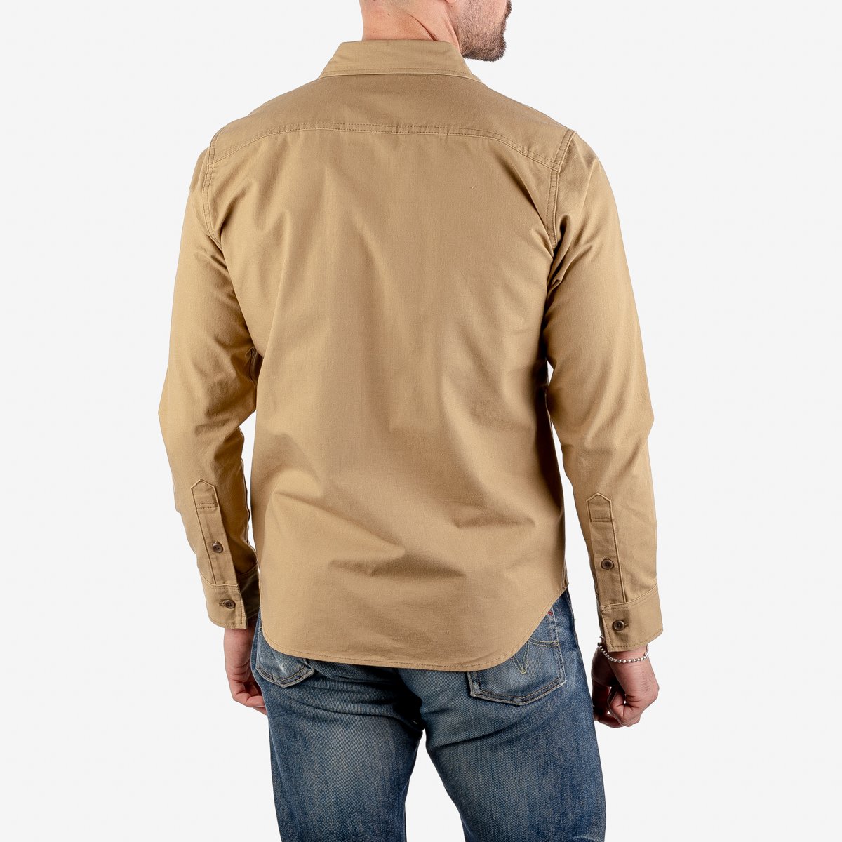 Iron Heart 9oz Military Shirt - Beige 20% off – Blue Works Vintage