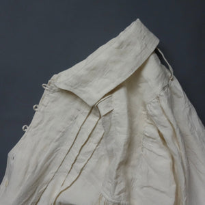 ATELIER GARDENIA French victorians jardinier linen shirt 2024 / natural white