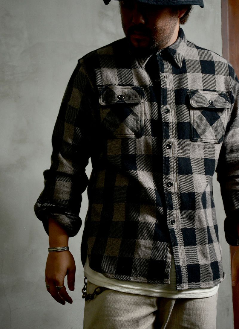 トップス DELUXEWARE \"50s BUFFALO CHECK\" Deluxeware 50s BUFFALO CHECK – Blue Works Vintage Clothing Store
