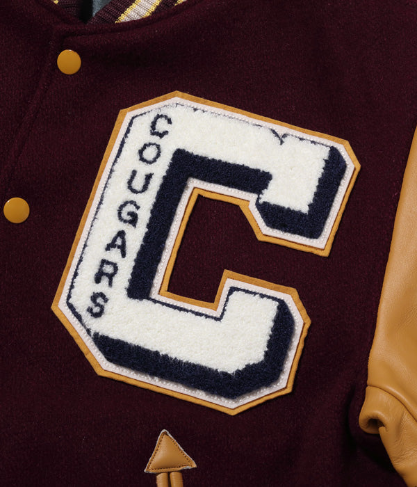 Whiteville 30oz. WOOL MELTON AWARD JACKET “COUGARS” 25% off – Blue