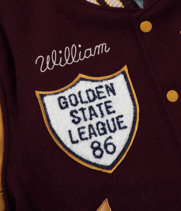 Whiteville 30oz. WOOL MELTON AWARD JACKET “COUGARS” 25% off – Blue