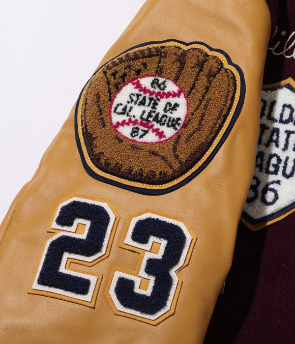 Whiteville 30oz. WOOL MELTON AWARD JACKET “COUGARS” 25% off – Blue