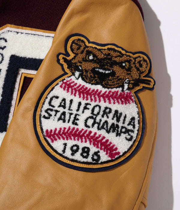 Whiteville 30oz. WOOL MELTON AWARD JACKET “COUGARS” 25% off – Blue