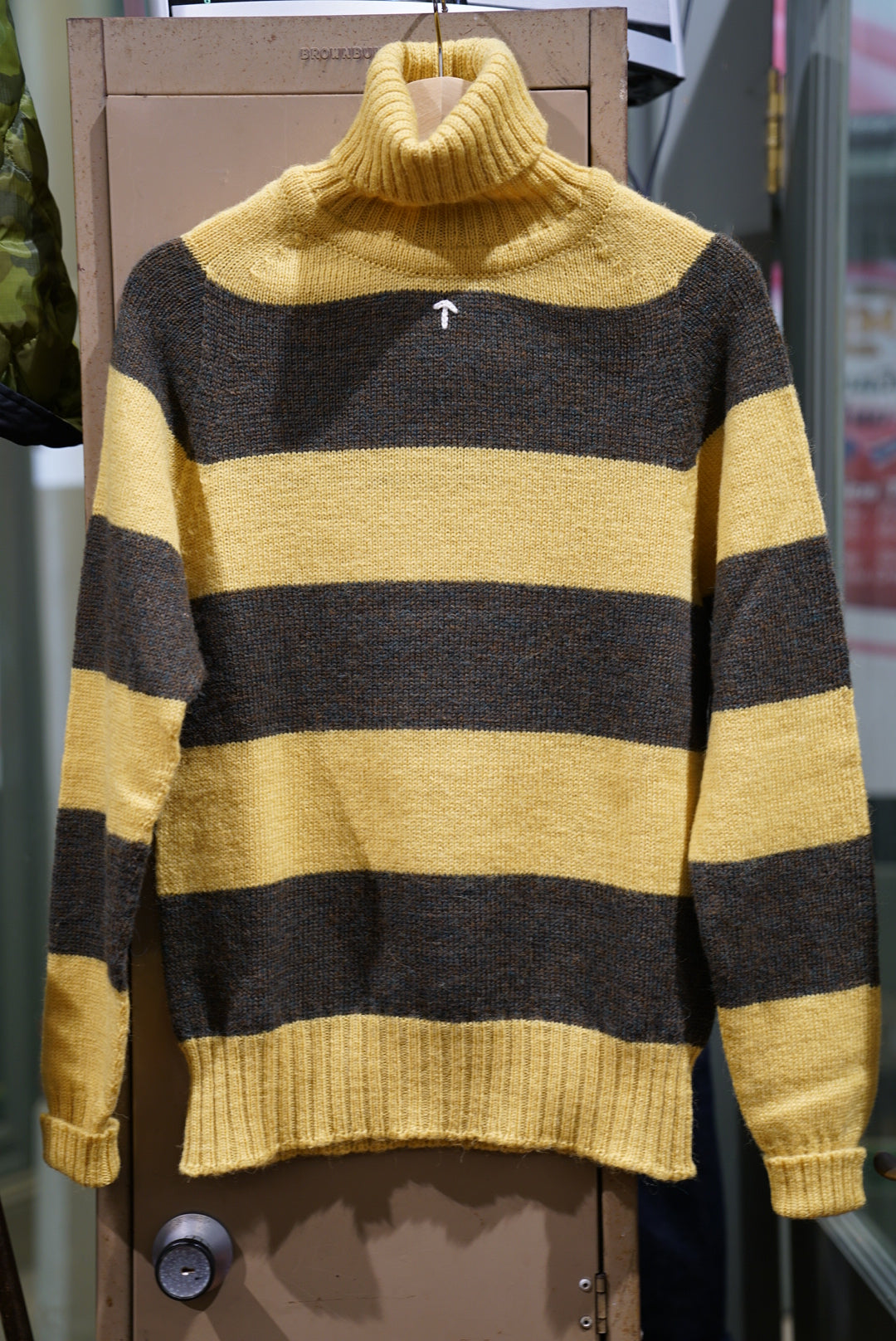 Nigel Cabourn roll neck rugby strip 20% off moving