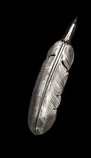Larry smith silver feather size large