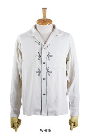 Dry Bones Embroidered Open Shirt “WESTERN”